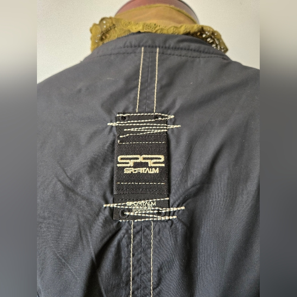 SPORTALM AUSTRIA "Vanilla Sky" Unique Navy Jacket With Shirt Underlayer.  Small - Picture 7 of 16